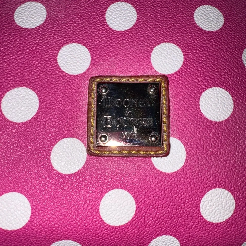 Dooney and Bourke polka dot Geena satchel - Picture 3 of 11